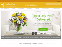 Tablet Screenshot of heathertonsflorist.com